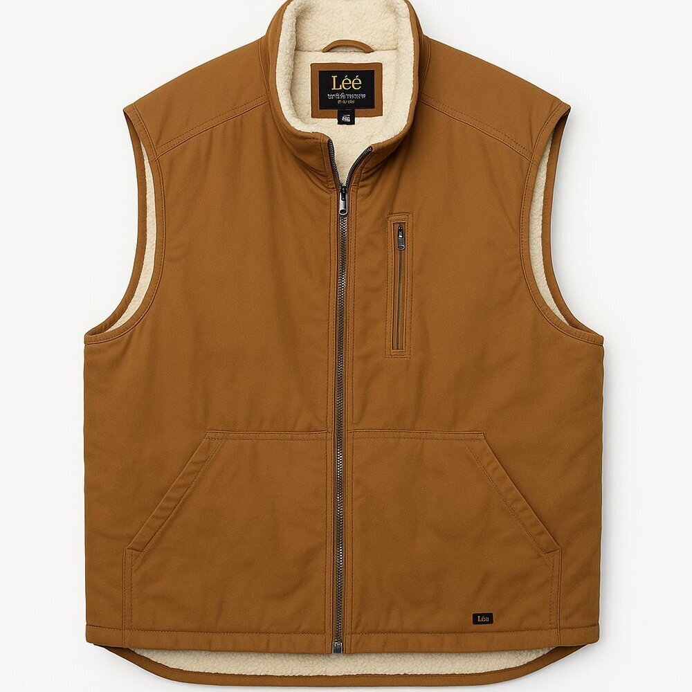 Lee Premium Select Sherpa-Lined Brown Work Vest XXL